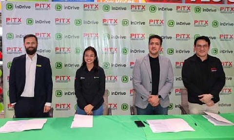 SAFE, ACCESSIBLE TRANSPORT. inDrive-Asia Pacific director Mark Tolley and Business Development head for the Philippines Sofia Guinto, and Parañaque Integrated Terminal Exchange chief operating officer Mohit Malhi and operations manager Arnold Yuson (from left) sign a partnership agreement at the PITX on Friday (June 27, 2025). The PITX now hosts an inDrive booth to assist passengers and drivers. (Contributed photo)