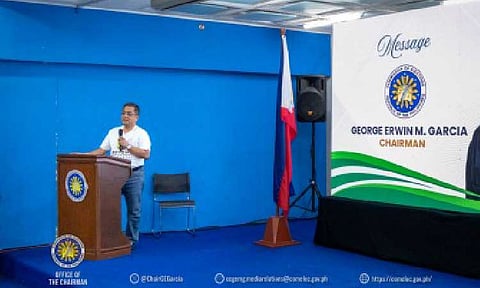 ALL SET. The first-ever Bangsamoro Autonomous Region in Muslim Mindanao (BARMM) Parliamentary Elections will push through as scheduled on Oct. 13, Commission on Elections (Comelec) Chairperson George Erwin Garcia announces during the Stakeholders' Briefing at the Palacio del Gobernador in Manila on Friday (June 27, 2025). He assured the Bangsamoro people that the polls would be conducted in a free, fair, honest, credible, transparent, safe, and peaceful manner. 