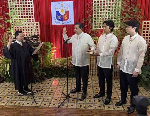 Speaker Romualdez, his 2 sons, Leyte 1st district poll winners sworn into office