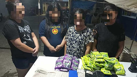 4 women nabbed for stealing P4,500 juice packs