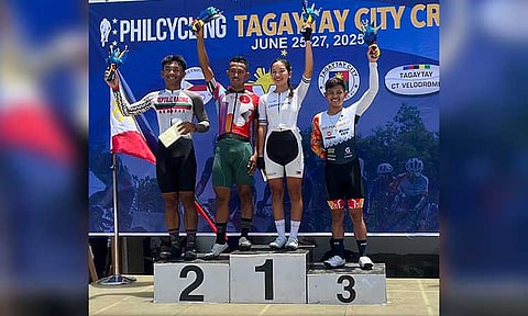 Maritanya Krogg remained unbeatable and Ronnel Hualda nosed out his fellow veterans on Day 1 of the PhilyCling Tagaytay City Criterium 2025 on Wednesday.