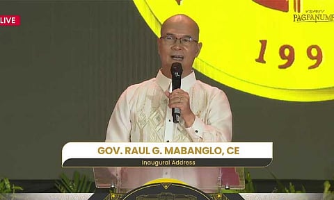 Governor Raul Mabanglo officially took his oath of office during the Oath-taking and Inauguration Ceremony of the newly elected provincial and congressional officials of Davao de Oro, held at the Provincial Capitol in Nabunturan on June 29, 2025.