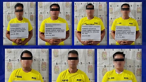 7 Manila cops nabbed over robbery-extortion