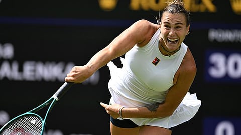 Sabalenka holds ground