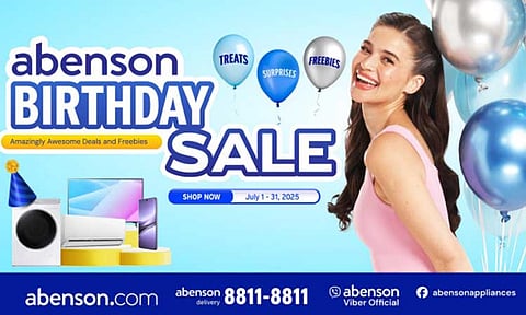 Abenson Celebrates 55th Birthday With Month-Long Sale and Weekly Special Offers for Loyal Shoppers 🎈