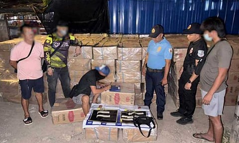 Authorities seized P8.6 million worth of smuggled cigarettes, along with suspected illegal drugs and a firearm, during an anti-smuggling operation on the evening of July 3, 2025, in Barangay Ilang, Bunawan District, Davao City.