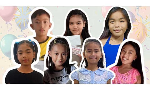 
Seven of the eight 100 Millionth Symbolic Babies of Central Luzon turned 11 years old on July 27, 2025. (Photo courtesy of CPD-3)