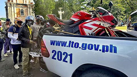 LTO 6 intensifies drive to distribute unclaimed motorcycle plates in Iloilo City