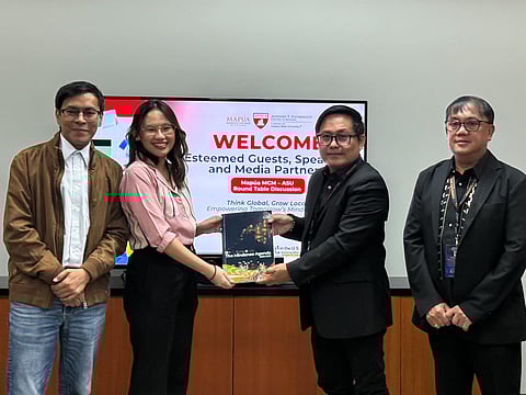 FUTURE-PROOFING ENTREPRENEURS. Mapúa Malayan Colleges Mindanao (MMCM), in partnership with Arizona State University (ASU), hosts a roundtable to explore how global business education can help shape future Mindanaoan entrepreneurs. With the theme “Think Global, Grow Local,” the July 30, 2025 discussion focused on challenges and opportunities in line with MinDA’s innovation and MSME development goals.