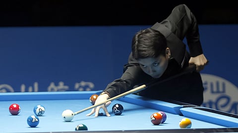 EYES ON THE GOLD. Filipino Chezka Centeno advances to the women’s 10-ball gold medal match against China’s Yu Han at the 2025 World Games. 