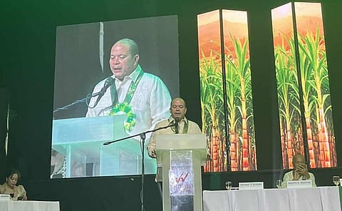 BACOLOD. Sugar Regulatory Administrator Pablo Luis Azcona announces that all sugar produced in the coming crop year will be classified as “B” or domestic sugar. (SRA photo)