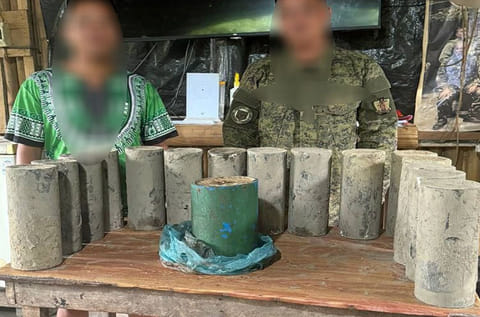 ZAMBOANGA. Philippine Army troops recover 17 anti-personnel mines (APMs) on Wednesday, August 20, in Sitio Bagong Silang, Maan village, T’boli, South Cotabato, preventing a potential tragic incident that could cause many deaths. 