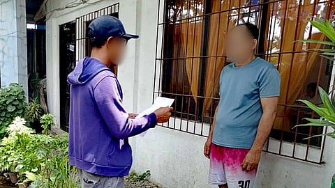 Operatives of Iloilo City Police Station 8 arrested the region’s top 1 most wanted person for murder in Barangay Cubay, Jaro, Iloilo City on August 20, 2025. (Photo courtesy of Iloilo City Police Office)