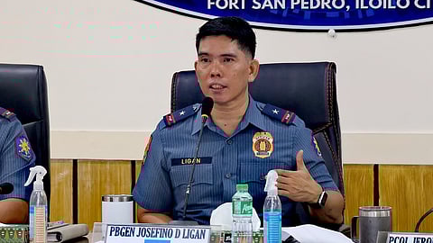 Police Regional Office in Western Visayas (PRO 6) led by Police Brigadier General Josefino D. Ligan (right) expresses full support to Police Lieutenant General Jose Melencio C. Nartatez Jr. as the 32nd chief of the Philippine National Police. (Photo courtesy of RTVM/PRO 6)