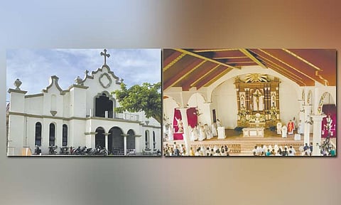 NEW CHURCH. The St. Michael the Archangel Church in San Remigio.