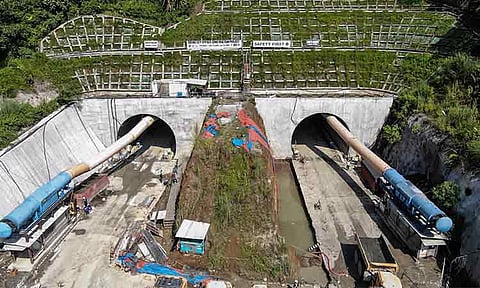 The Department of Public Works and Highways (DPWH) reported that only two meters remain before the excavation breakthrough of the 2.3-kilometer southbound tunnel of the Davao City Bypass Construction Project (DCBCP).