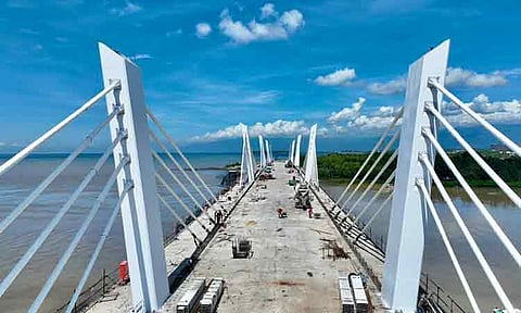 The Department of Public Works and Highways (DPWH) reported that the Bucana Bridge is now 94 percent complete and is expected to open to the public in the last quarter of 2025.