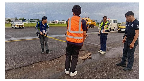 44 ka flights sa MCIA apektado sa kalit nga pag-ayo sa runway