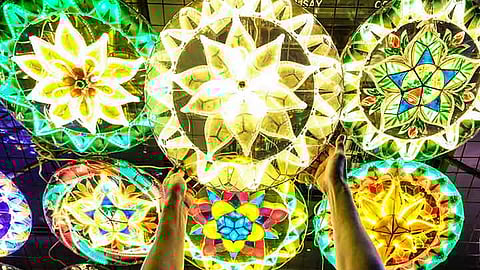 Capiz lanterns spark Christmas spirit