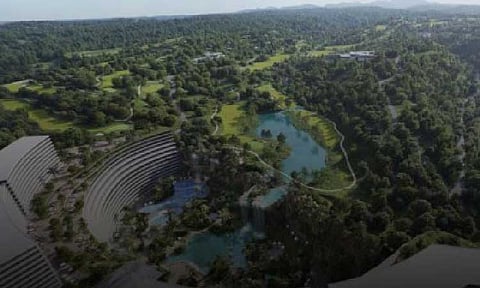 MULTI-USE. The resort and hotels operated by South Korean-led Hann Philippines Inc. in the Clark Freeport Zone, Pampanga province, are shown in this undated photo. The Philippine Economic Zone Authority has reclassified the tourism economic zone as a mixed-use Special Economic Zone to accommodate firms from the tourism, manufacturing, agro-industrial, and information technology sectors. (Photo courtesy of HPI)