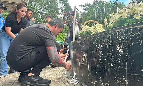 NEVER FORGOTTEN. The City Government of Davao, led by Acting Mayor Sebastian “Baste” Duterte, commemorated the ninth anniversary of the Roxas Night Market bombing on Tuesday afternoon, September 2, 2025, along Roxas Avenue. Prayers, flowers, and candles were offered to the memorial of the 16 Dabawenyos who fell victim to the bombing. To recall, the tragic incident occurred on September 2, 2016, resulting in the loss of 16 lives and injuring 69 others. The seven individuals responsible for the bombing were found guilty of multiple murders and attempted murders on September 28, 2020, receiving life sentences. 