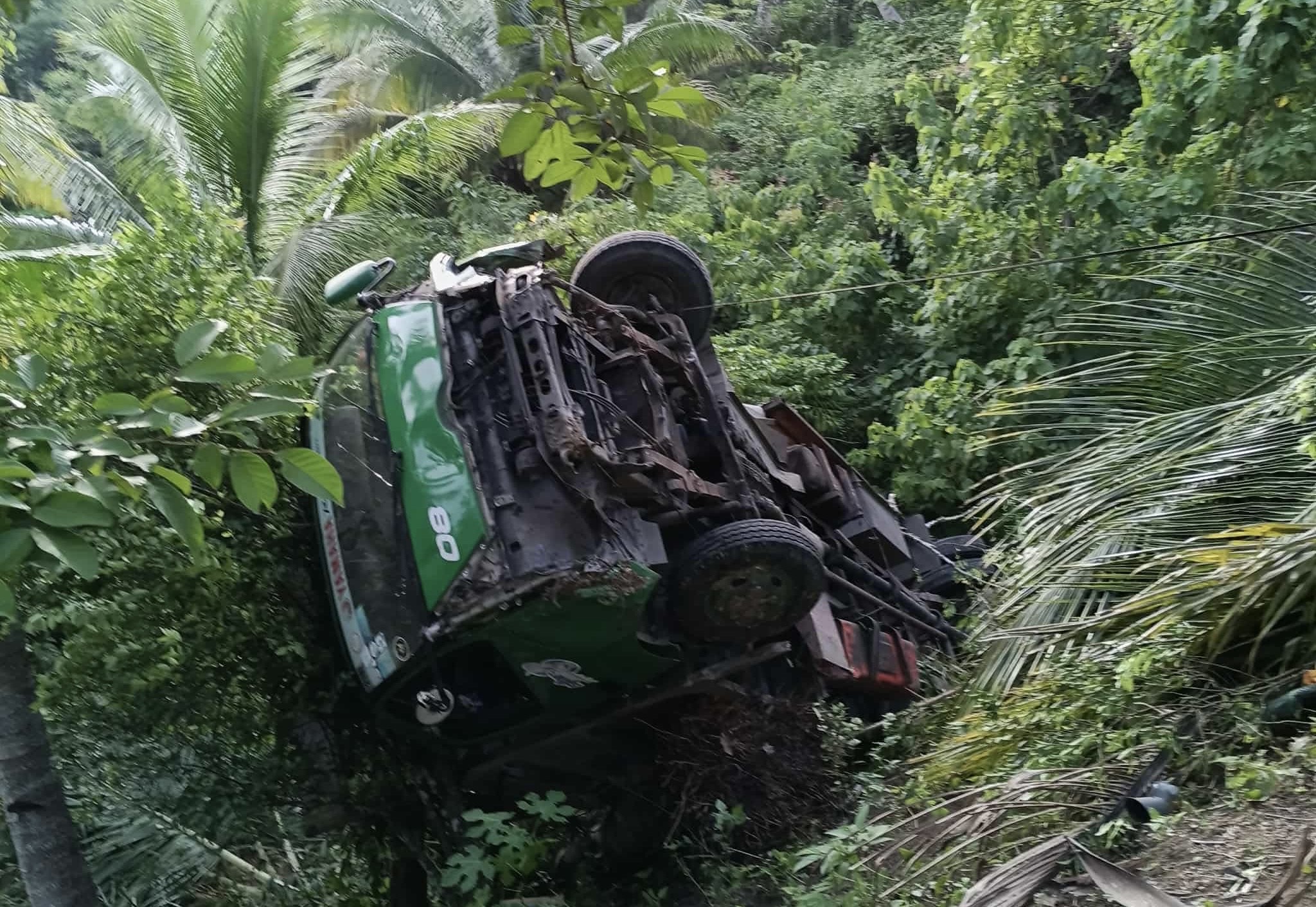 'Self-accident' pagkahulog sa trak sa pangpang