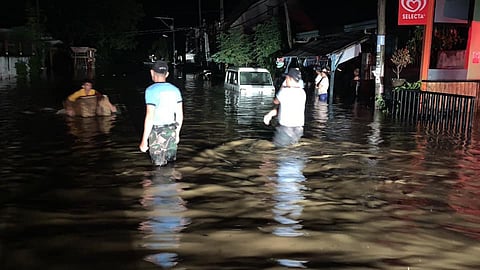 In this 201 file photo, the Davao City government has implemented a forced evacuation in Barangay Matina Aplaya, Matina Crossing, and Matina Pangi due to flooding caused by heavy rain tonight. A rescue operation has also been conducted in Brgy. Talomo because of a flash flood.