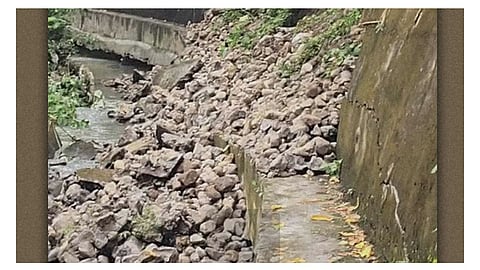 Riprap sa Upper Laguerta, Lahug, nahugno