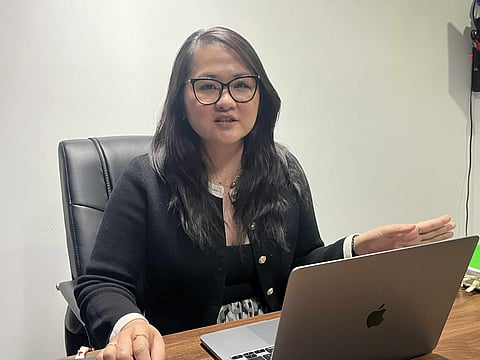 CHARITY RUN. Lawyer Naiza Mae N. De Los Santos, newly appointed Davao regional director of the Department of Human Settlements and Urban Development (DHSUD), shares details of the National Shelter Month 2025 Run for the Warriors of the House of Hope on October 26 at the Davao Global Township in Matina. MARIANNE L. SABERON-ABALAYAN
