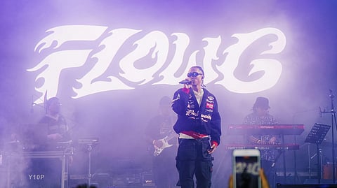 Rap star Flow G lights up the Iloilo crowd of over 5,200 with fan favorites like Rapstar and fresh tracks, including 247 and Sargo.
