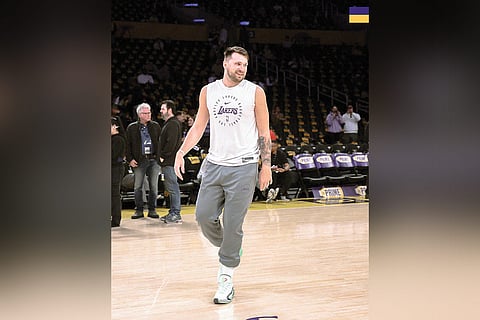 Grabe ang traning sa Lakers