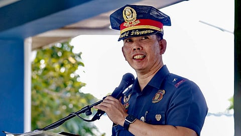 Police Brigadier General Josefino D. Ligan, regional director of the Police Regional Office in Western Visayas (PRO 6), reports major accomplishments in law enforcement, peacekeeping, and community engagement during his first 100 days in office. (Photo courtesy of PRO 6)