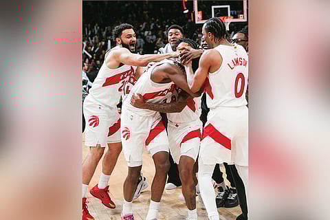 Mogbo hits game-winner as Raptors stun Celtics