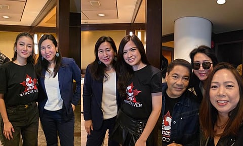 (In order of appearance) Photo 1: Belle Mariano, Heidi Ng; Photo 2: Heidi Ng, Alexa Ilacad; Photo 3: Martin Nieves, Heidi Ng, Lani Cruz.
