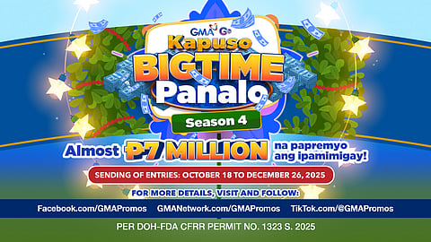 Kapuso Bigtime Panalo gives away P7M worth of Christmas prizes