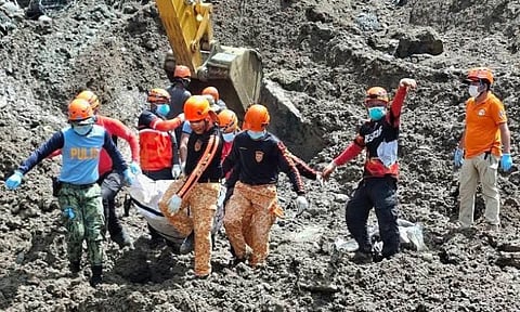After nearly a week of search and retrieval operations, the bodies of the couple who once survived a deadly landslide in 2024 were recovered, still hugging each other after being buried in another landslide that hit Sitio Kipolot, Barangay Palacapao, Quezon, Bukidnon on October 18, 2025.