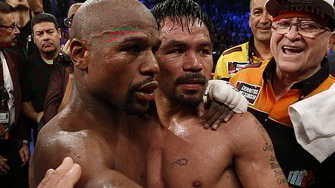 Manny Pacquiao and Floyd Mayweather Jr.