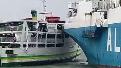 'Allision' incident damages 2 passenger vessels in Sulu