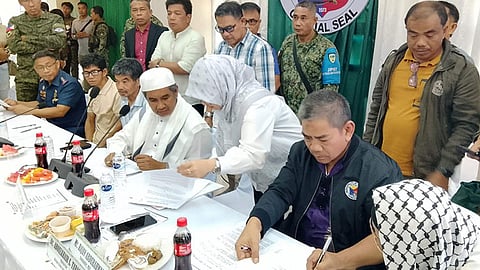 Basilan warring factions sign peace pact