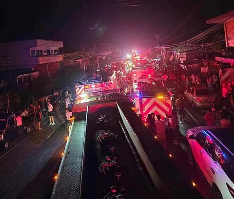 BACOLOD. A total of 22 houses were razed in two fire incidents in Bacolod City on November 5 and 6, amid a blackout caused by Typhoon Tino. 