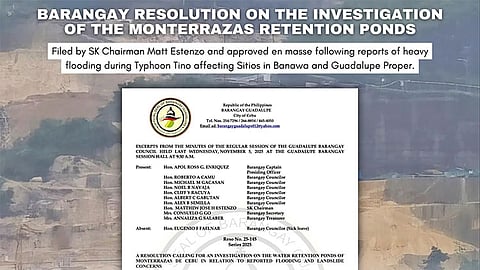 Guadalupe SK seeks probe into Monterrazas drainage, retention ponds