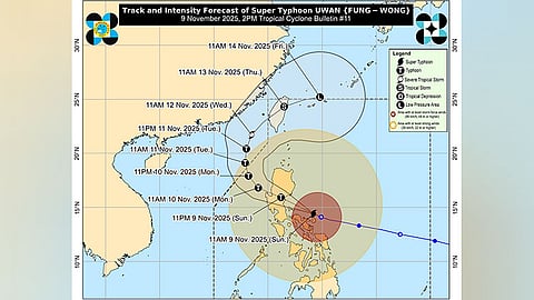 Pagasa warns of life-threatening conditions as Uwan nears Aurora landfall