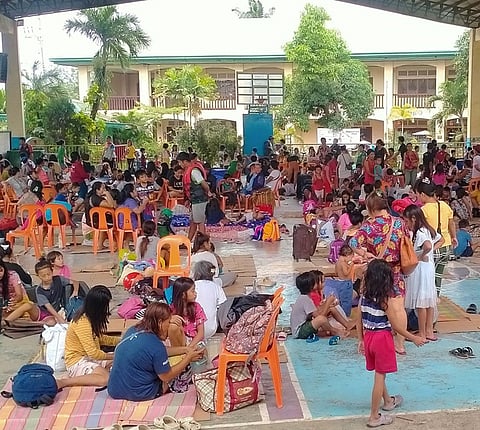 ZAMBOANGA. Over 1,200 families evacuate to five evacuation sites due to flooding brought by inclement weather on Sunday, November 9, in Zamboanga City. 