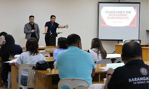 The Office of First District Councilor J. Melchor Quitain Jr., in partnership with the Davao City Culture and Arts Office (DCCAO), held a seminar for leaders of 40 barangays in the Poblacion area to discuss guidelines for a proposed ordinance that would rename the numbered barangays under the city’s First Congressional District.
