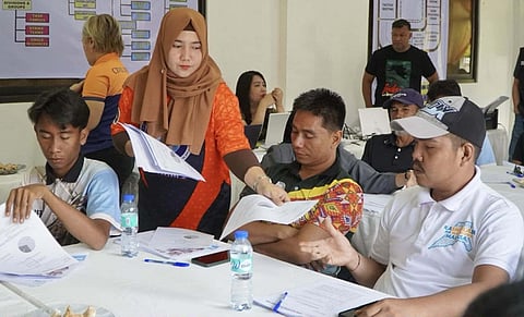 ZAMBOANGA. The 27 village chiefs and other stakeholders of Maimbung, Sulu, on Wednesday, November 12, underwent a one-day Disaster Risk Reduction Management Orientation, strengthening awareness and disaster preparedness in their respective communities. (SunStar Zamboanga)
