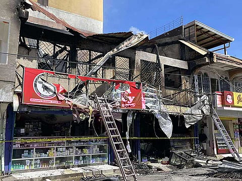 Fire guts upper floor of pharmacy in Lapu-Lapu; electrical failure eyed