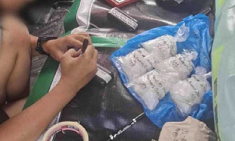 COORDINATED OPERATION. Two high-value drug suspects were arrested in Dinalupihan, Bataan as authorities seized PHP3.4 million worth of suspected shabu in a successful buy-bust operation on Sunday (Nov. 16, 2025). The suspects are now facing drug charges. (Photo courtesy of Bataan Provincial Police Drug Enforcement Unit)