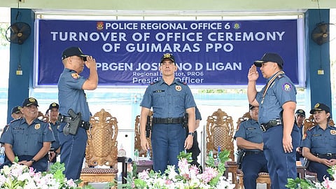 PRO 6 holds turnover ceremony for new Guimaras police chief