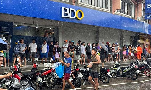 THE ONLY ONE. BDO branch in Iriga City was the only bank in the whole Rinconada District in Camarines Sur to remain online during Tropical Storm Kristine’s surge. (Photo courtesy of BDO)