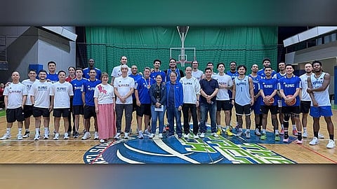SBP mibisita sa Gilas practice